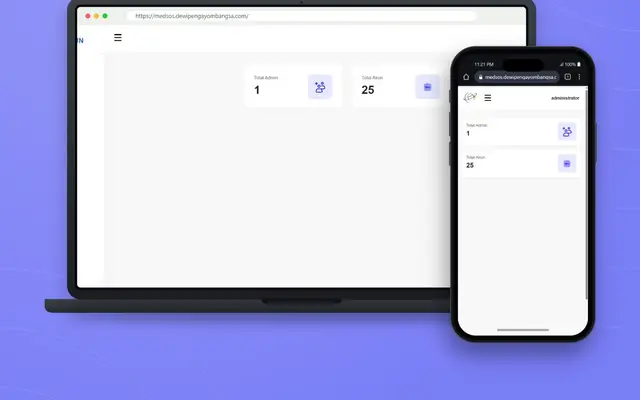 Tampilan proyek Sistem Manajemen Data Akun