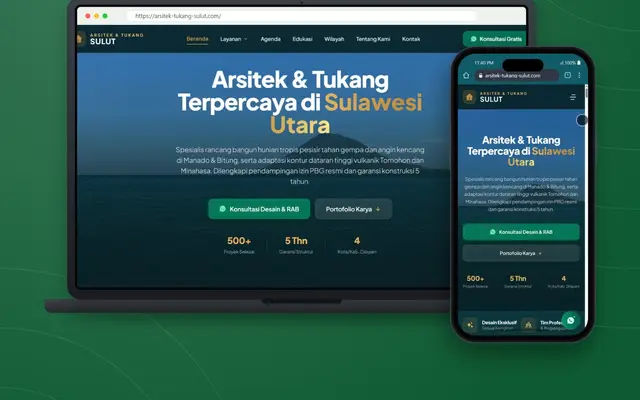 Tampilan proyek Arsitek & Tukang Sulut - Portal Jasa Arsitek, Tukang, Kontraktor, dan Material Sulawesi Utara