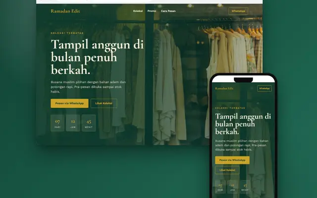 Tampilan proyek Promo Ramadan Fashion